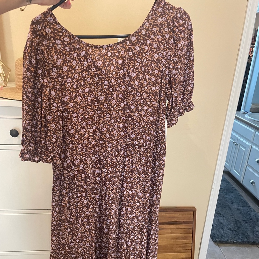 Aerie midi floral dress